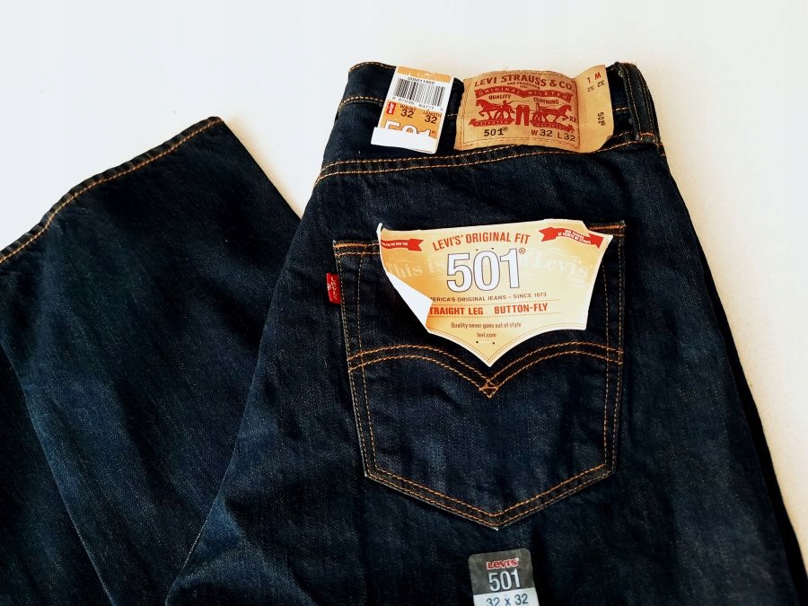 LEVI STRAUSS-501- 100% ORYGINALNE jeansy 32/32