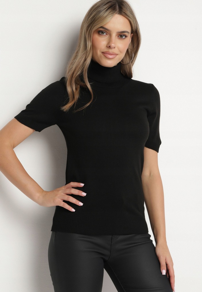 Born2Be Czarny Golf damski S/M Zimowy