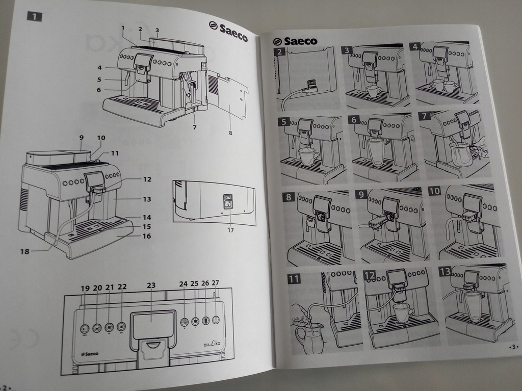Ekspres do kawy Saeco Aulika Type SUP040 8353645931 oficjalne
