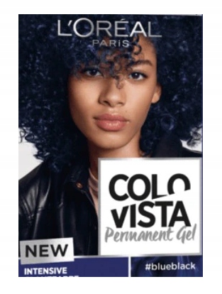 LOREAL Colovista farba niebieska czerń blueblack