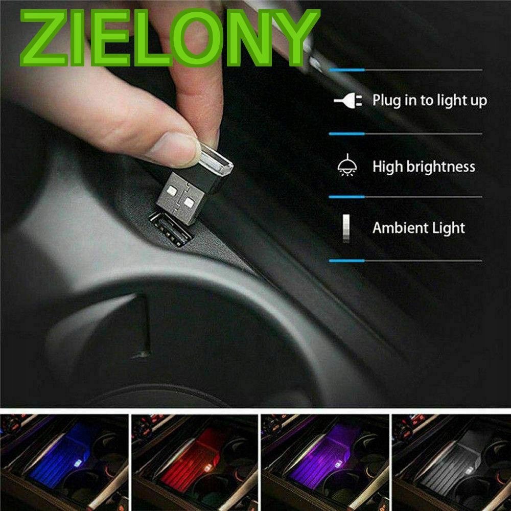 mini dioda LED w obudowie na USB ośw. auta ZIELONY