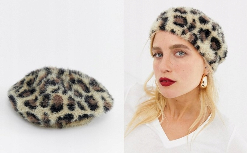 72J128 __BXB FUTERKO BERET LEOPARD __