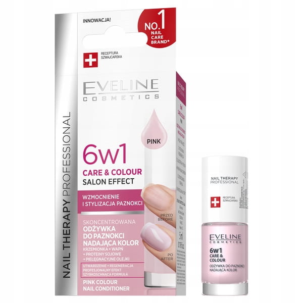 Eveline odżywka 6w1 Care & Colour Pink 5ml