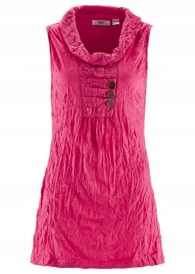 O3930 TOP Z KRESZOWANEGO MATERIAŁU RÓŻOWY r.44/46