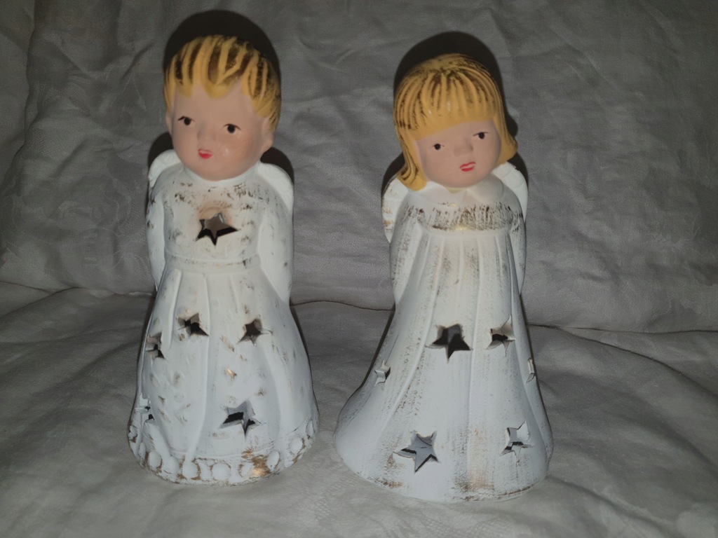 Figurki Anioły świeczniki