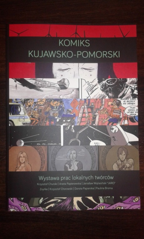 Katalog wystawy "Komiks Kujawsko-Pomorski" podpisy