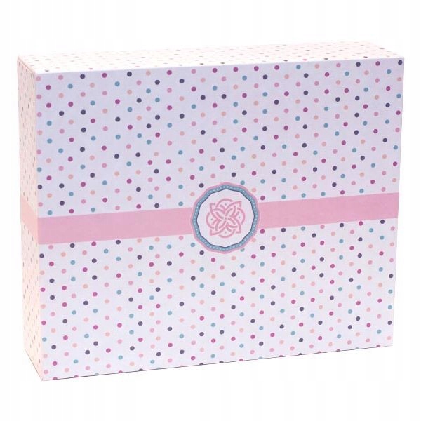 Pudełko na tort 25x21x7cm kropki 20szt
