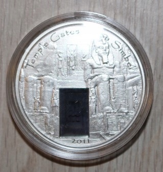 5 $ Palau 2011 TEMPLE GATES -ABU SIMBEL -HOLOGRAM