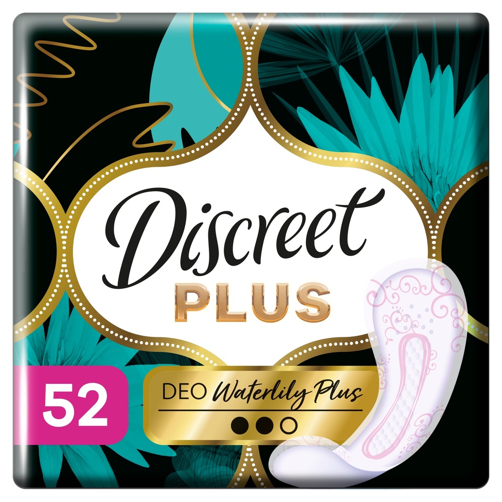 Discreet Wkładki higieniczne waterlily plus 52 szt