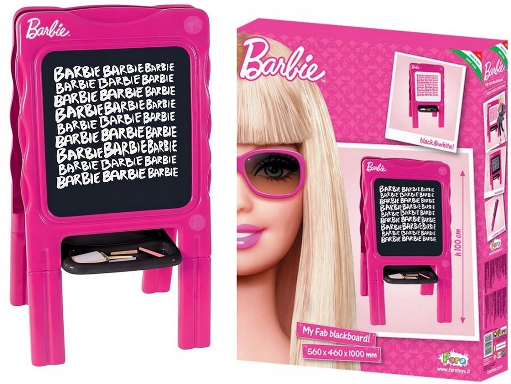 100cm OGROMNA DWUSTRONNA TABLICA BARBIE 1112