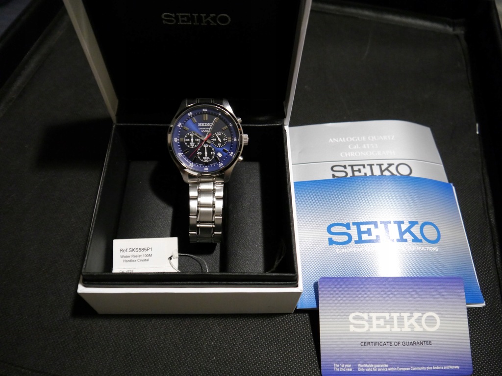 Zegarek Seiko Chronograph 4t53-00b0 - 8153616618 - oficjalne archiwum  Allegro