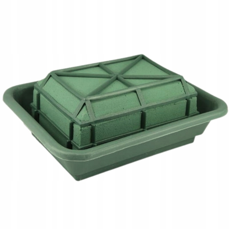 Gąbka florystyczna mokra do stroików na podstawce midi