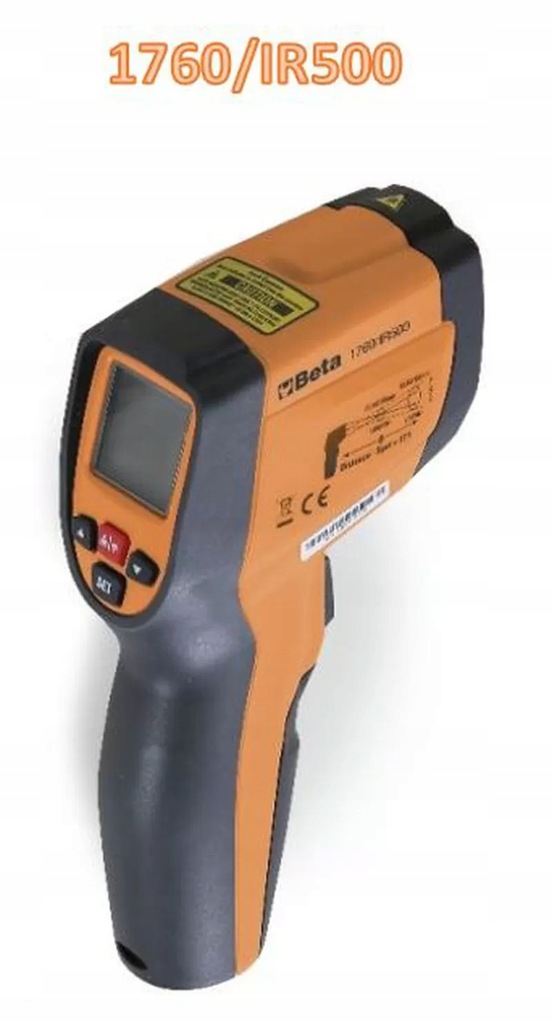 Bezkontaktowy termometr cyfrowy na podczerwień z podwójnym laserowym wskaźn