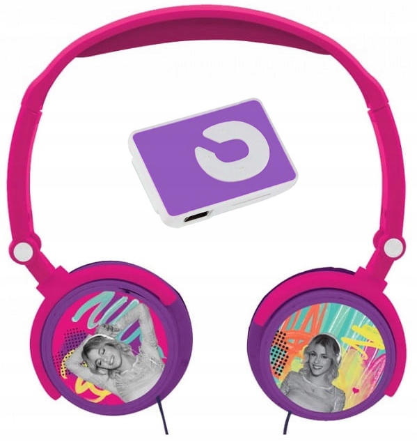 VIOLETTA SŁUCHAWKI NAUSZNE DISNEY + ODTWARZACZ MP3