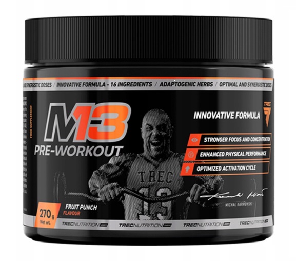 TREC M13 PRE WORKOUT 270g ARGININA ASHWAGANDHA CM3