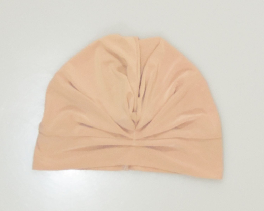 1-7119 BEŻOWA CIENKA CZAPKA TURBAN