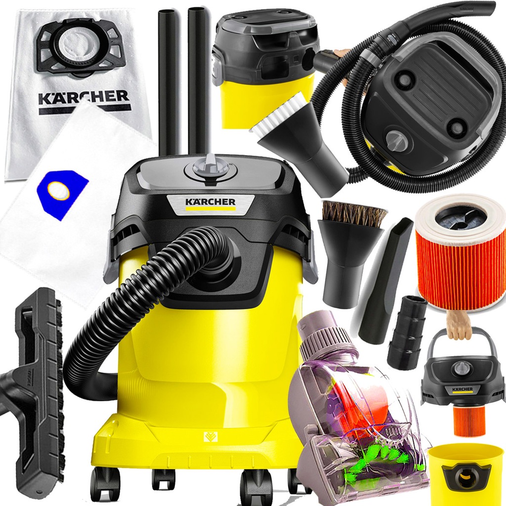 Купить ПРОМЫШЛЕННЫЙ ПЫЛЕСОС KARCHER KWD3 без мешка TURBO: отзывы, фото ...