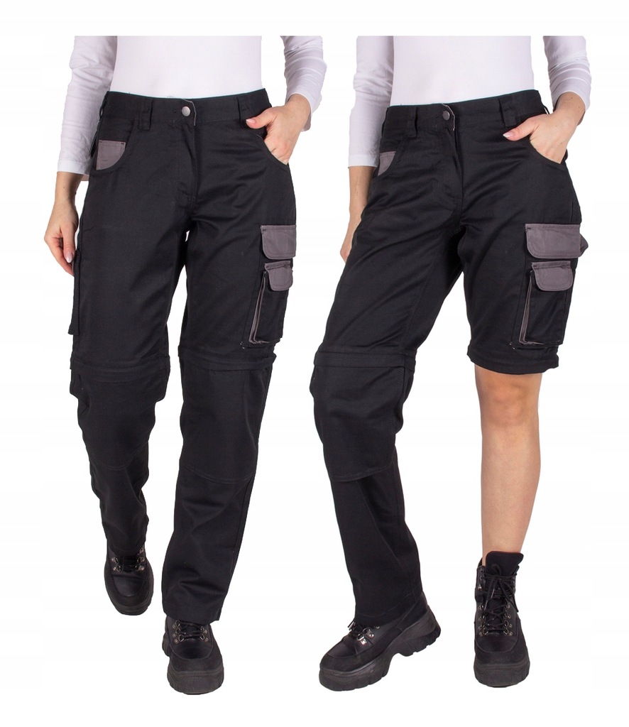 SPODNIE ROBOCZE DAMSKIE odpinane nogawki BHP L 40 12536878228