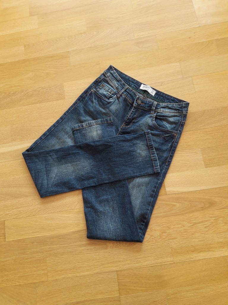 Spodnie rurki, jeansowe r.XS C&A