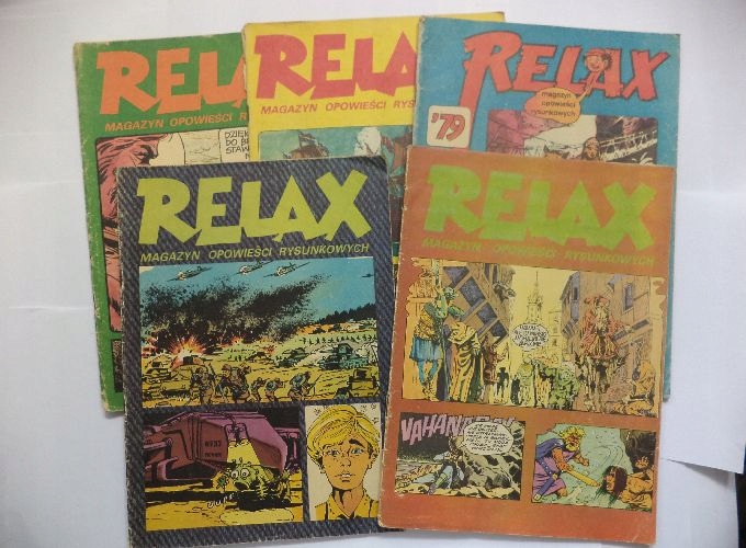 Zestaw 5 Szt. Komiksów RELAX z Lat 1977 - 1979