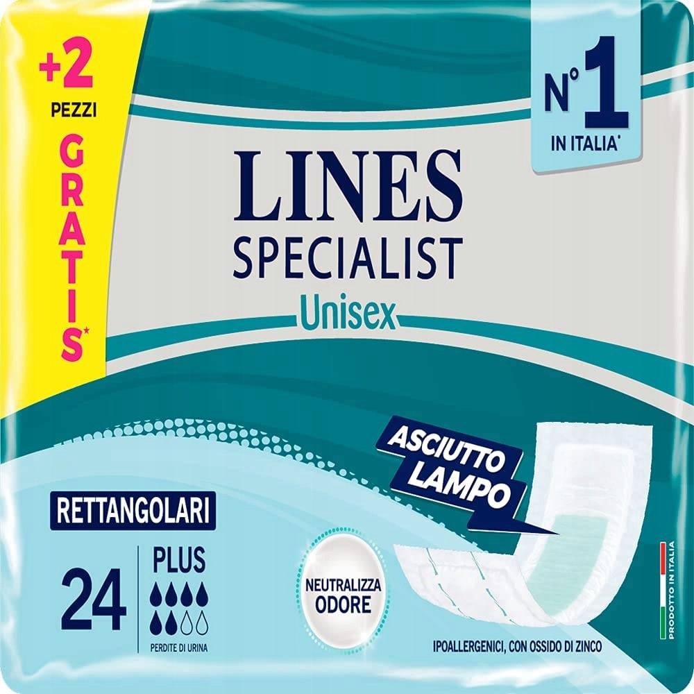 LINES SPECIALIST UNISEX WKŁADKI PLUS 24 SZTK DÓ448