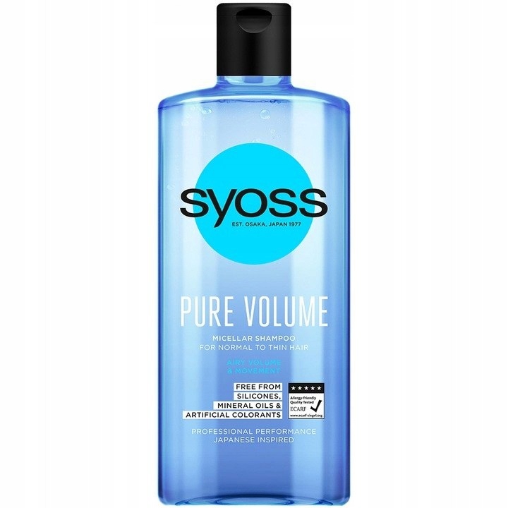 Syoss Pure Volume Micellar Shampoo szampon micelar