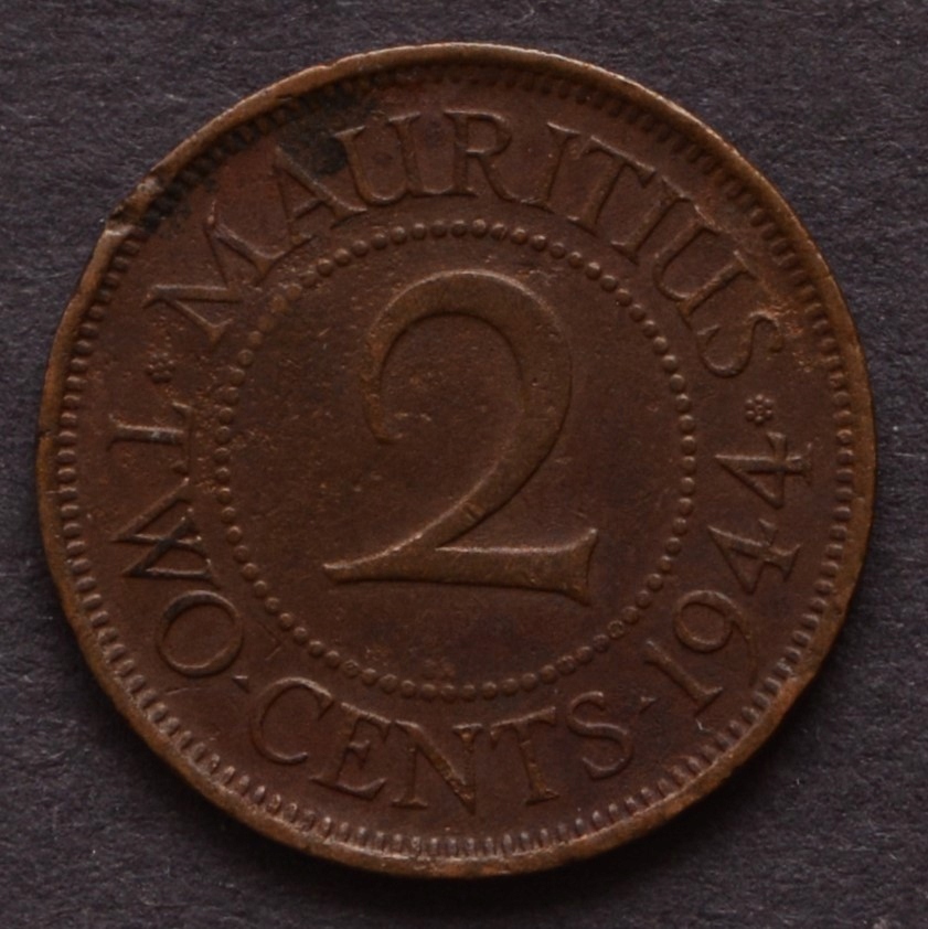 Mauritius - 2 centy 1944