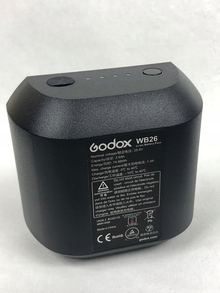 Akumulator Godox WB26 do lamp AD600 PRO TTL