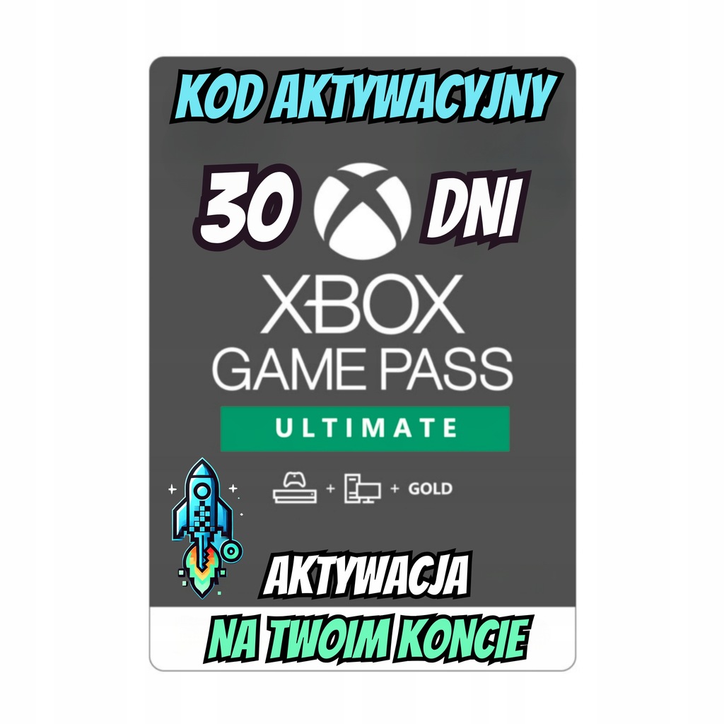 SUBSKRYPCJA XBOX GAME PASS ULTIMATE 1 MIESIĄC 30 DNI KOD NA TWOIM KONCIE