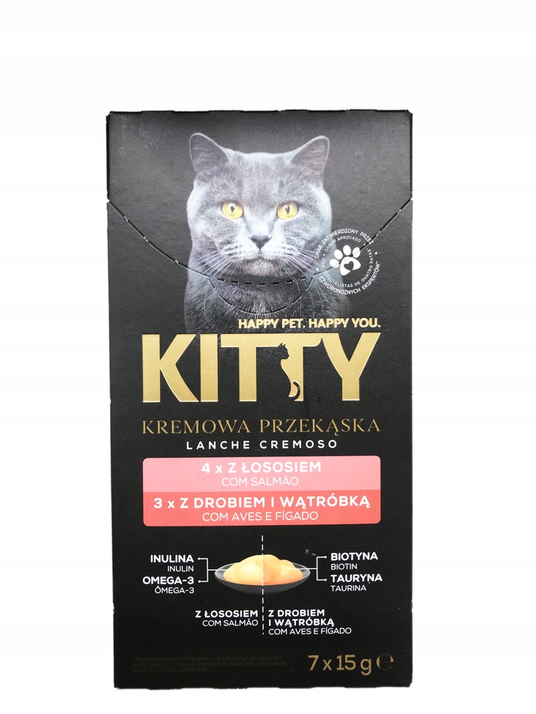 KITTY KREMOWA PRZEKĄSKA DLA KOTÓW 7x15g