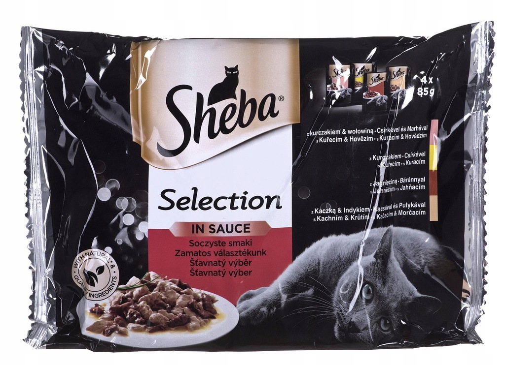 Sheba Sel in Sauce Soczyste Smaki 4x85g