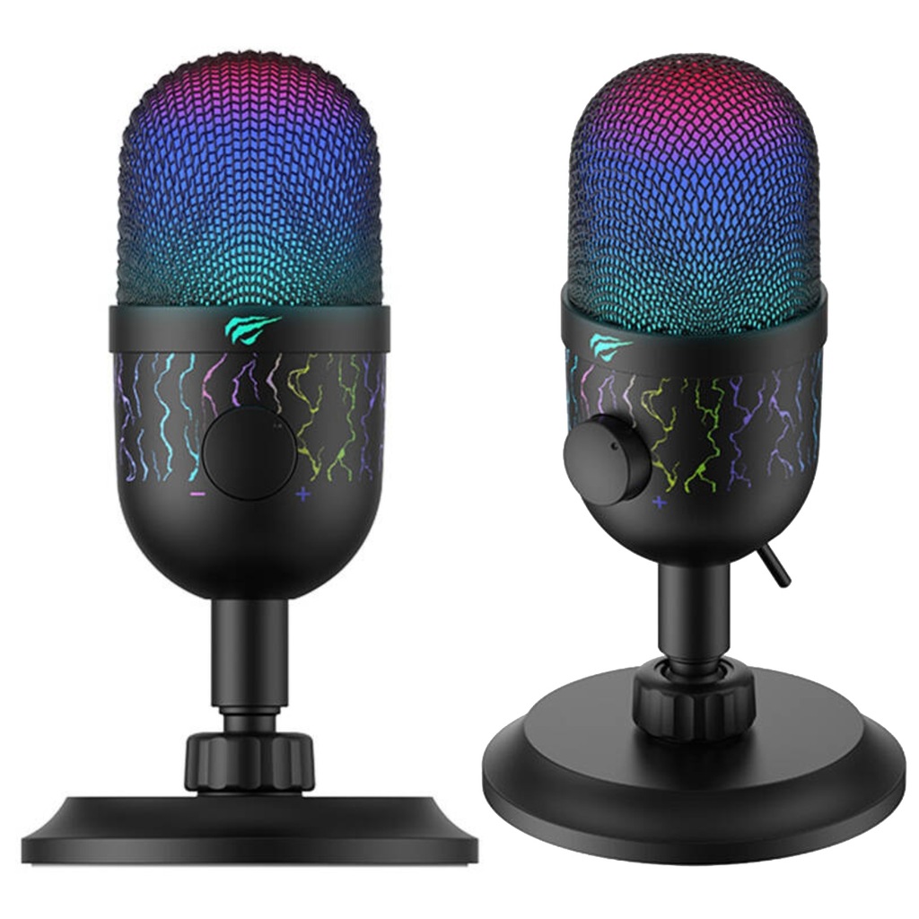 HAVIT GK52 MIKROFON KOMPUTEROWY GAMINGOWY PODŚWIETLENIE RGB USB-C