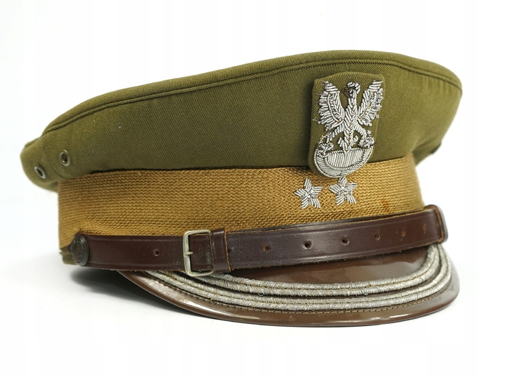 Wysoka Czapka Wojskowa Noszona Przez Brytyjską Gwardię Królewską Czapka wojskowa PRL LWP oficer Podpułkownik ŁADNA! - 12488143913