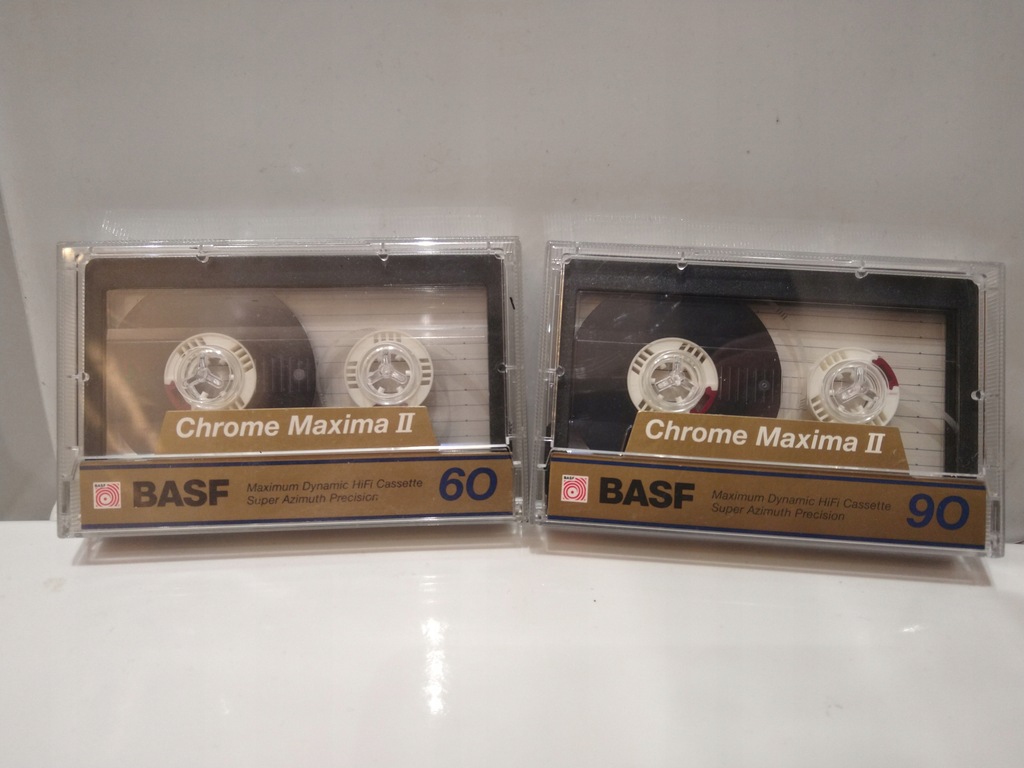 BASF Chrome Maxima II 60/90 2szt kaseta magnetofon