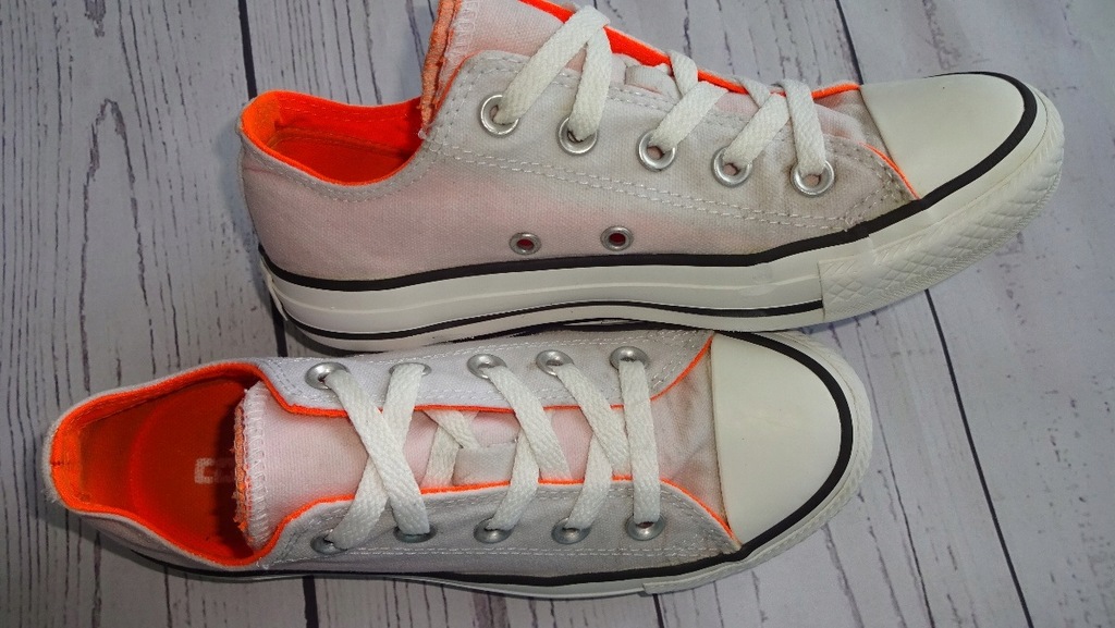 CONVERSE conversy NISKIE białe r.35 wkł.23cm język