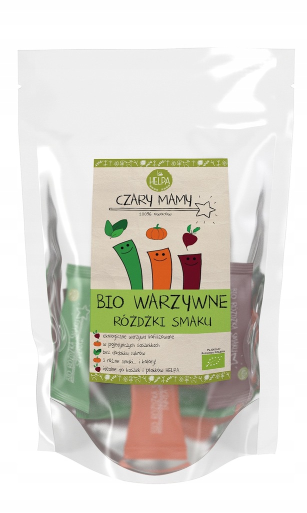 RÓŻDŻKI SMAKU WARZYWNE LIOFILIZOWANE BIO (9 X 2 G)