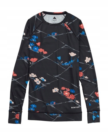 BURTON WOMENS LTWT X CREW TRUBK LANDSCAPE FLRL XS