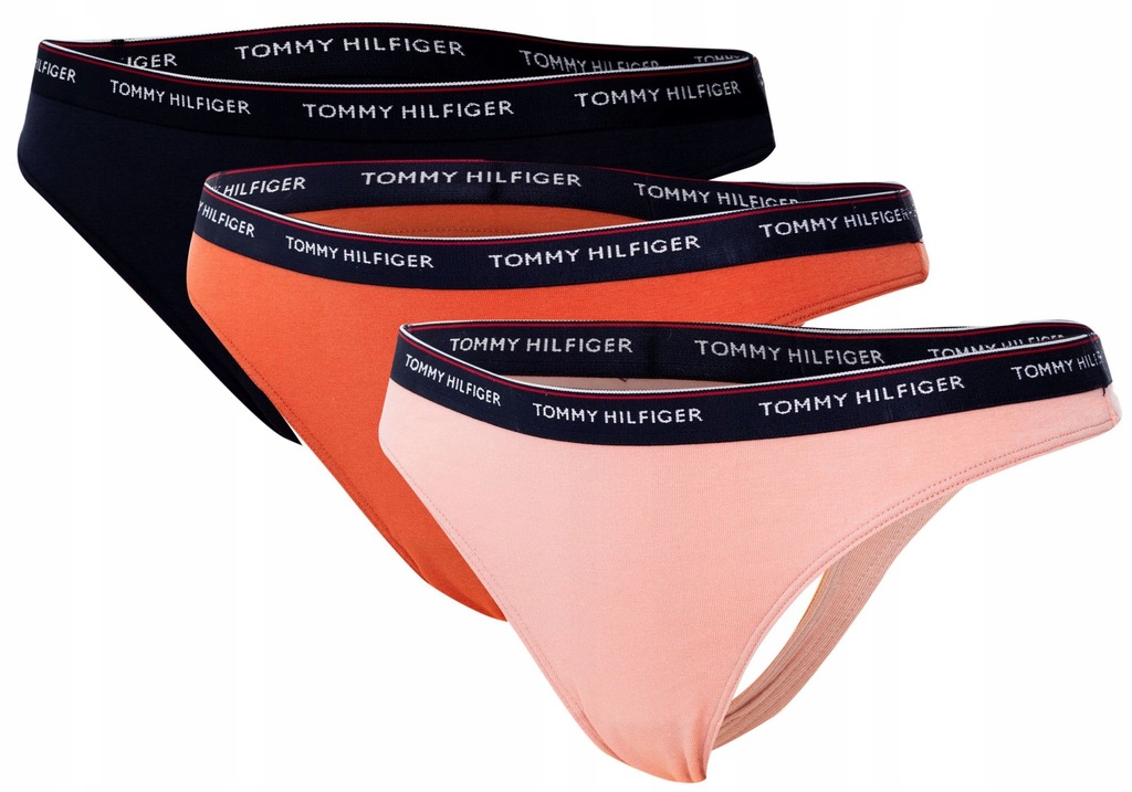 TOMMY HILFIGER MAJTKI STRINGI DAMSKIE 3 PARY r. L