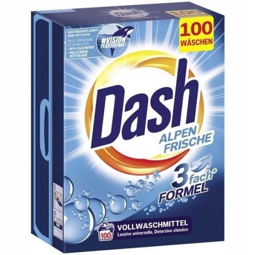 Proszek do prania DASH uniwersalny 100 prań