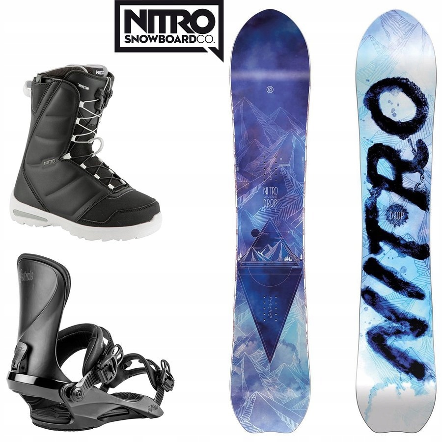 Snowboard Drop + wiązania Cosmic + buty Flora