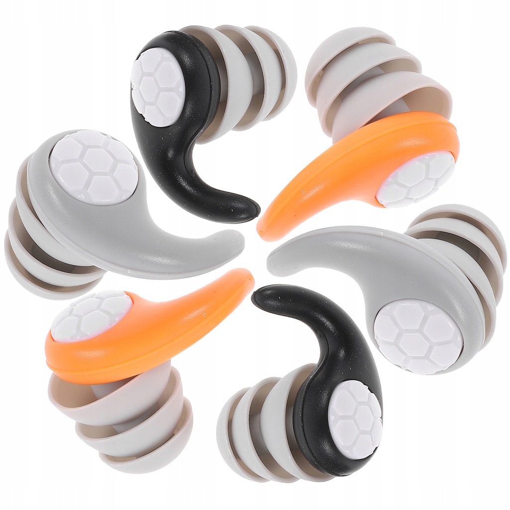 3 pary dźwiękoszczelnych zatyczek do uszu, niewidoczne