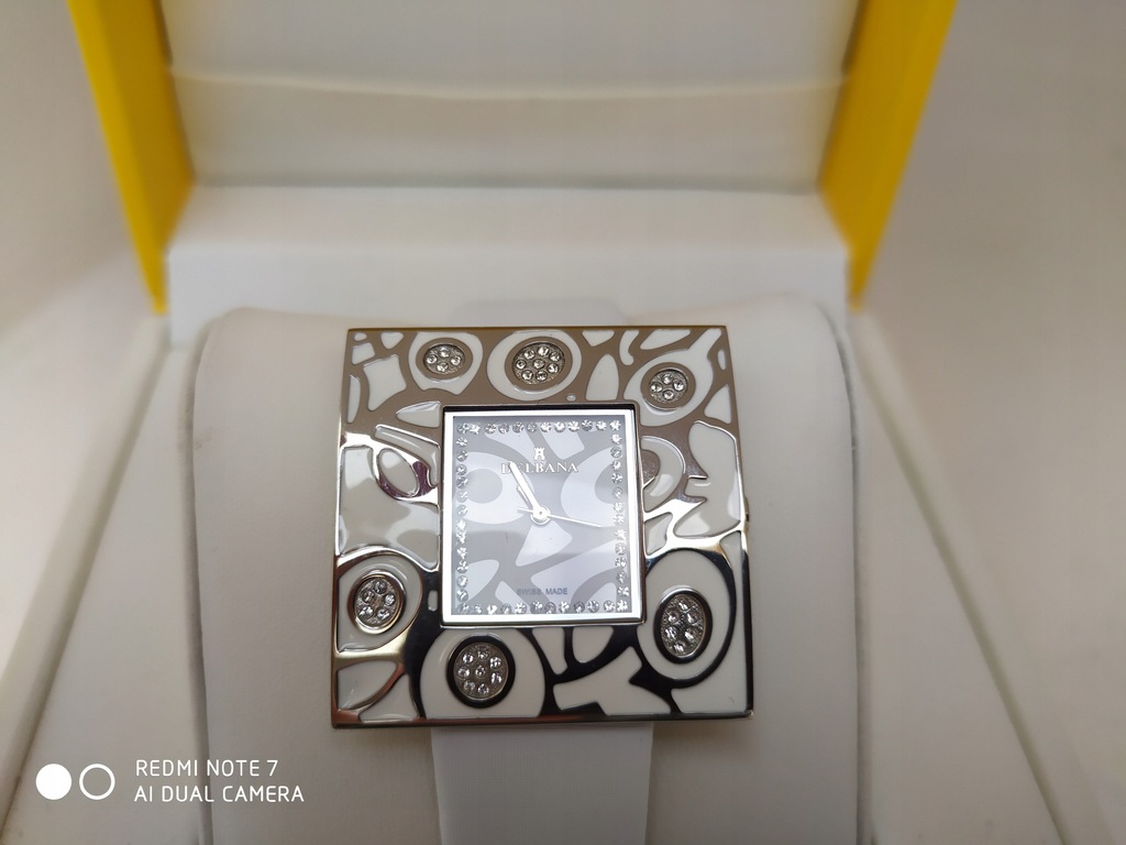 Zegarek damski Delbana San Remo biały szafirowe