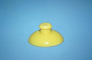 Przyssawka fi 16 mm z główką, żółta
