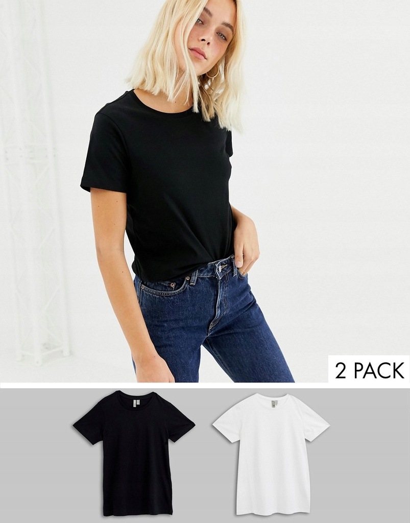 11C125 NT9 KLASYCZNY T-SHIRT BASIC 2-PACK__S