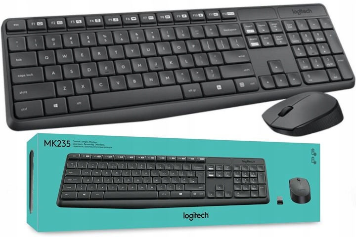 Zestaw klawiatura i mysz LOGITECH MK235 unifying