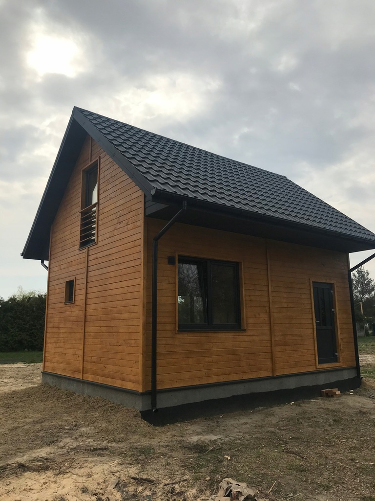Dom z drewna Całoroczny 70 m2 bez pozwolenia