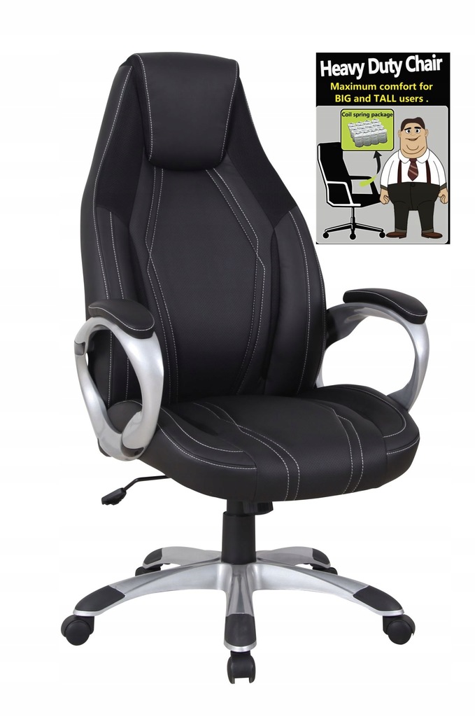 Fotel ergonomiczny biurowy do biurka HEAVY DUTY