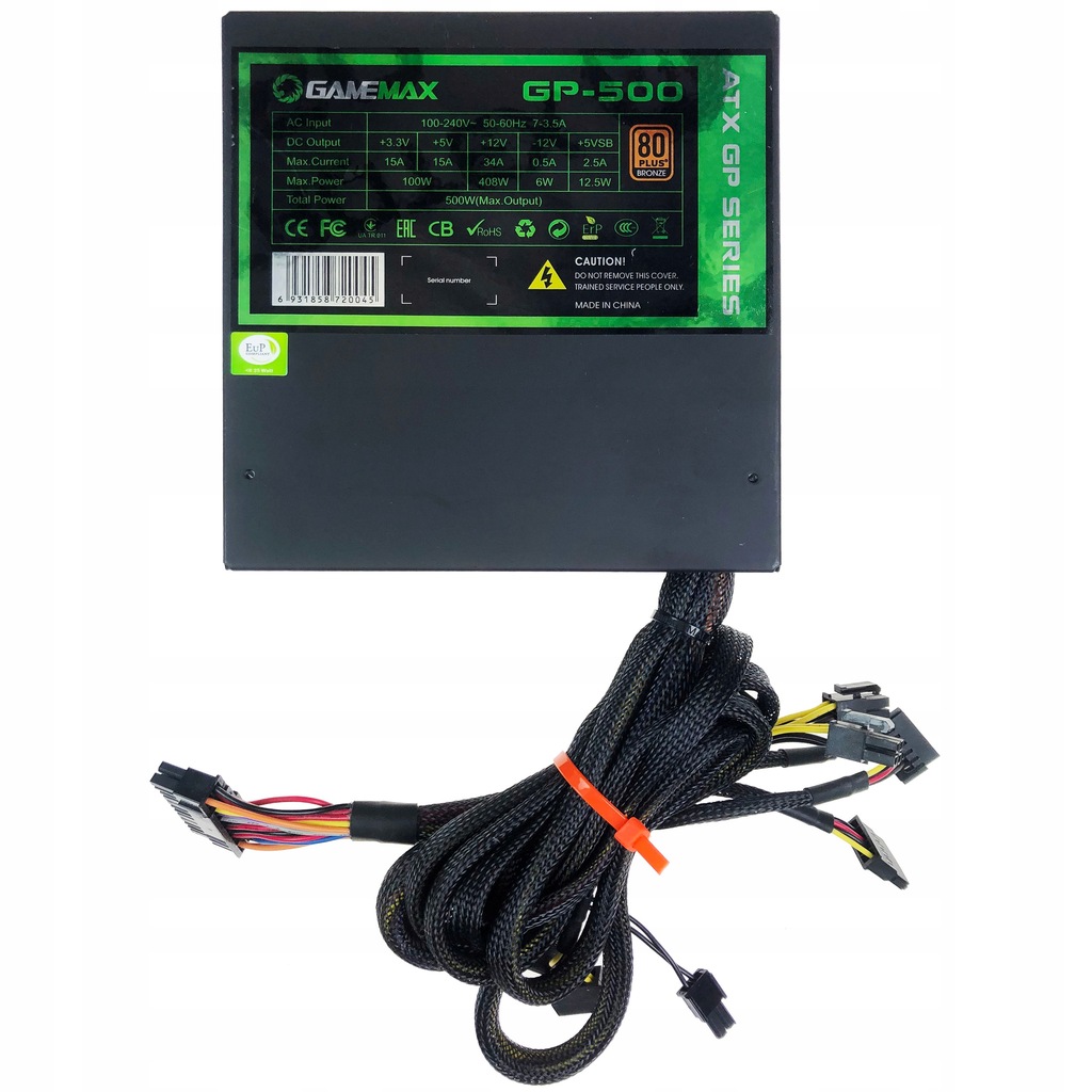 500W P6/P8! GAMEMAX GP500 100 OK (qE 13844600598 oficjalne