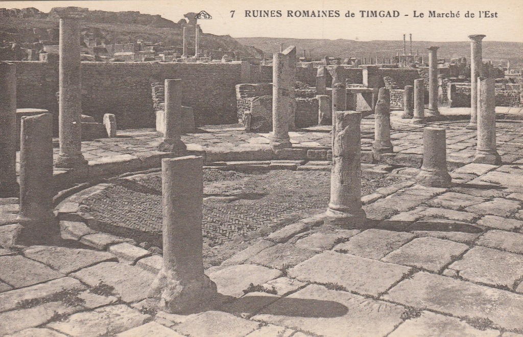 1657.Algieria Timgad,Ruiny Rzymskie,Przedwojenna Pocztówka
