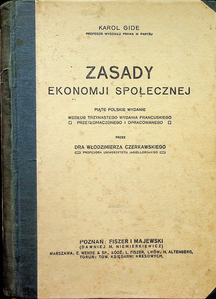 Zasady ekonomji społecznej 1932 r.